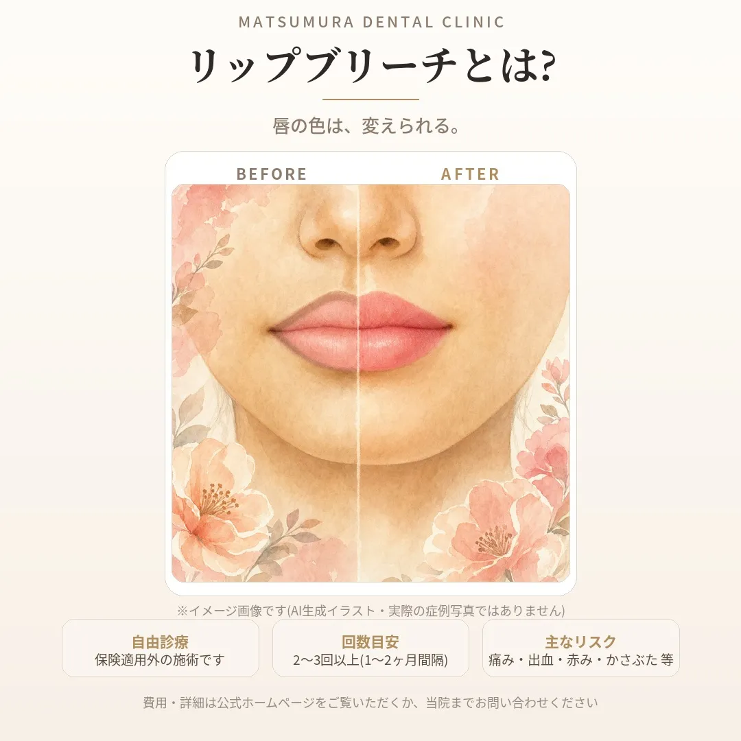 くちびるの色、鏡を見て気になったことはありませんか?🌸